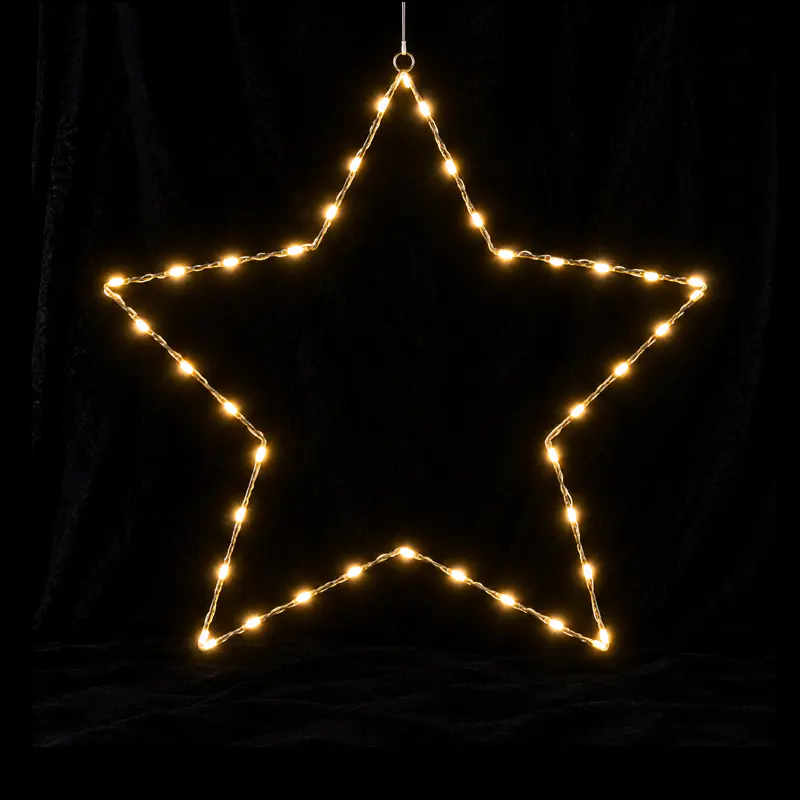 Décoration de lumière de Noël à une étoile
